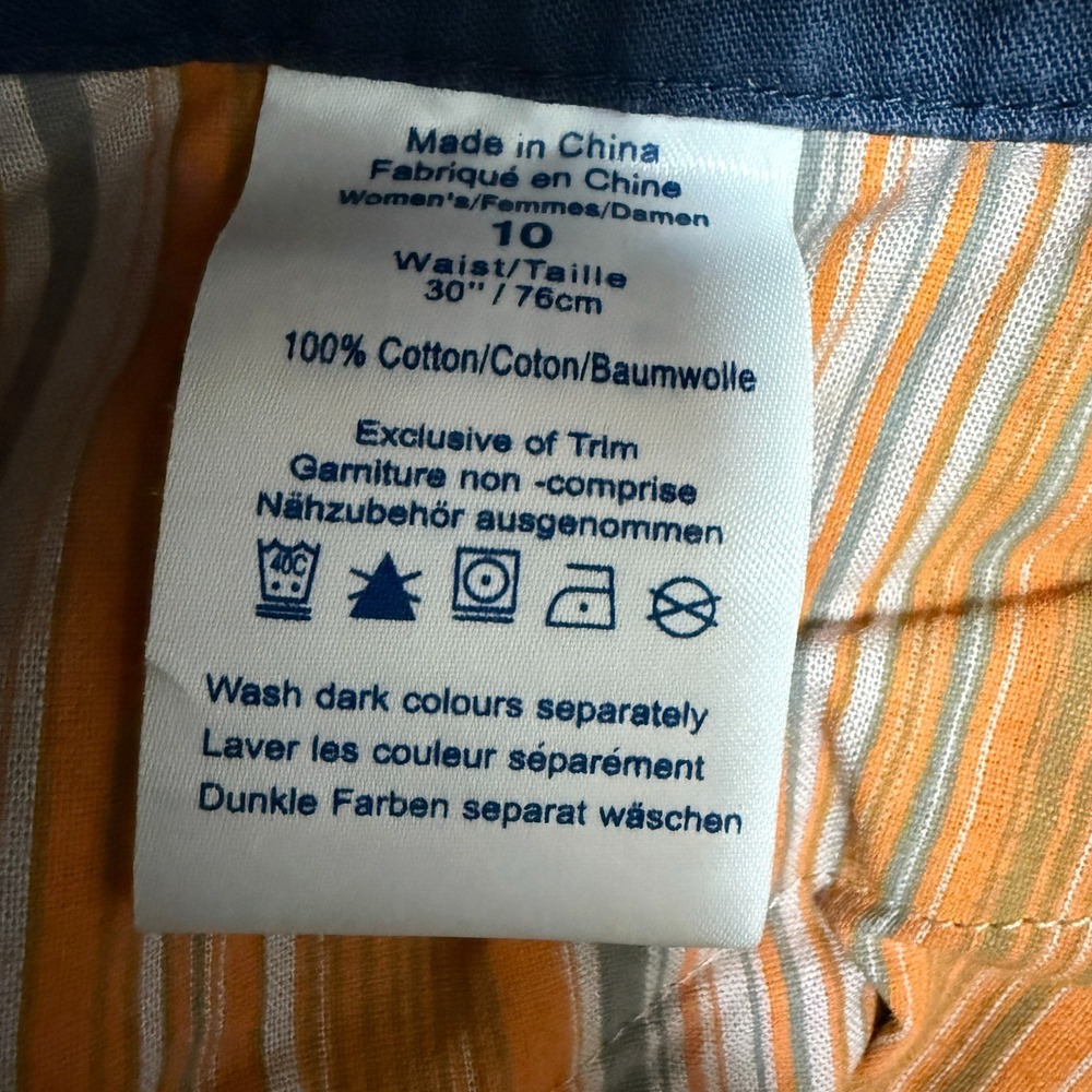 Arc'teryx Cropped Pants Women Size 10 Blue Gorpcore Outdoor Hiking Travel Cotton - Picture 12 of 14